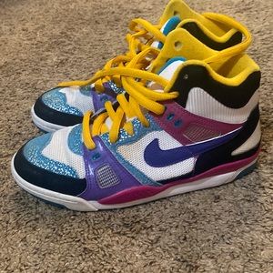 Nike sneakers 2008 high top, multi colored